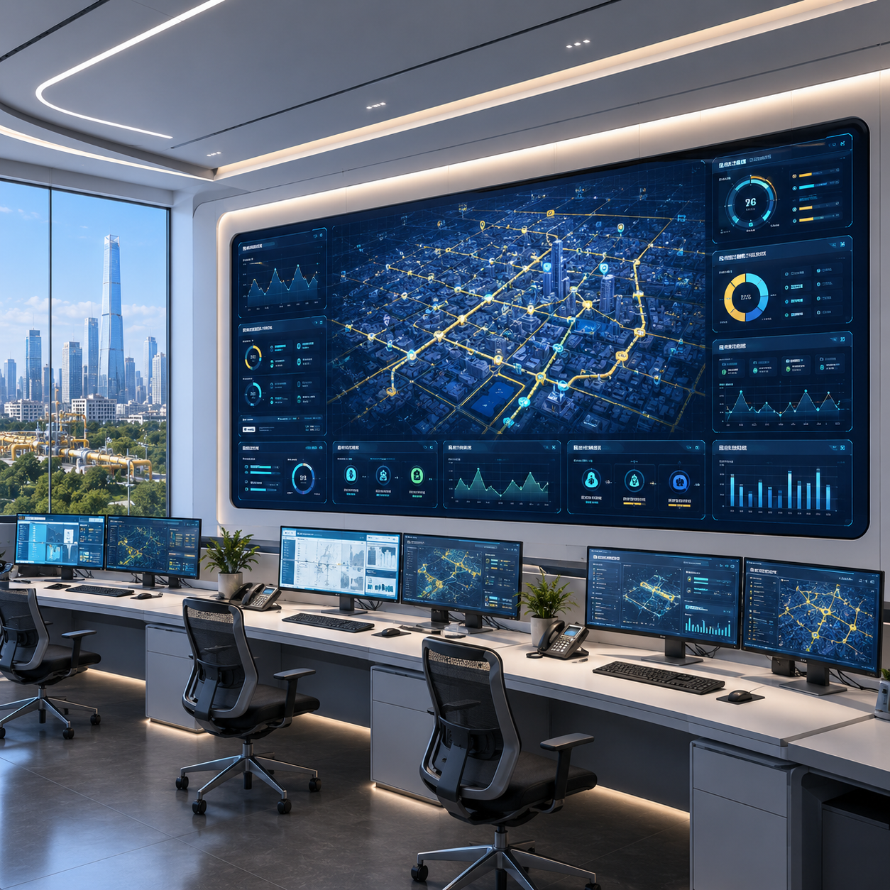 Integrated smart gas operation management platform interface